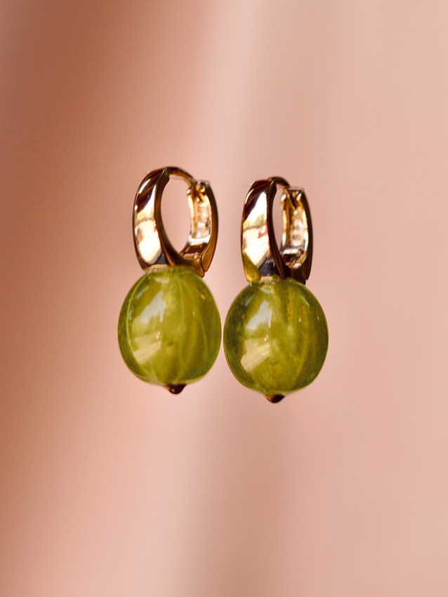 Серьги "Крыжовник" Olafa из муранского стекла купить